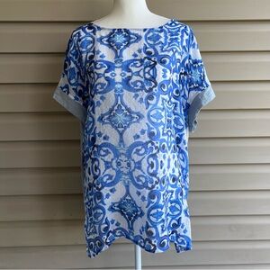 •Simple by Suzanne Betro• Mixed Media Tunic Top - Size 2X